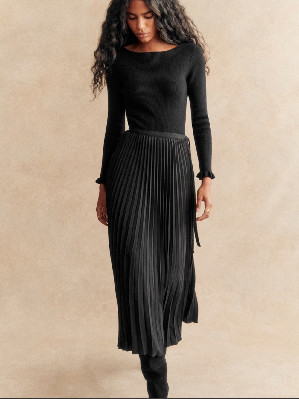 Sezane midi skirt NWT